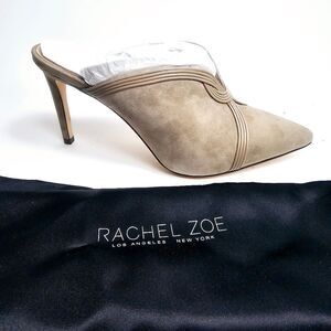 NEW Rachel Zoe Suede Lianne Taupe Mules Size 9